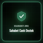 Sahabet Canlı Destek ekibine ulaşan bir kullanıcının ekranı.