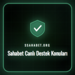 Sahabet canlı destek konuları hakkında kulaklıklı bir müşteri temsilcisi.