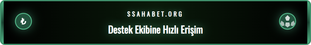 Sahabet destek hizmetlerine nasıl erişileceğini gösteren adımlar.