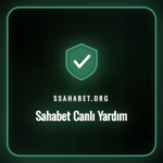 Sahabet canlı yardım ekranına erişen bir kullanıcı ve destek temsilcisi.