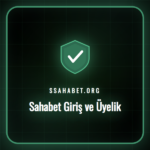 Sahabet giriş ve üyelik ekranını gösteren bir dizüstü bilgisayar.