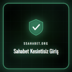 Sahabet kesintisiz giriş ekranını gösteren bir dizüstü bilgisayar.