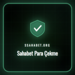Sahabet hesabından güvenli para çekme adımlarını gösteren ekran.