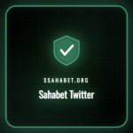 Sahabet Twitter hesabının logosu ve bir mobil cihazda açık profili